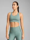 Puma Women's Pwrbreathe Run Sports Bra In Green