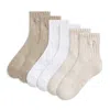 Puma Women's Quarter Crew Socks (3 Pairs) In Multi