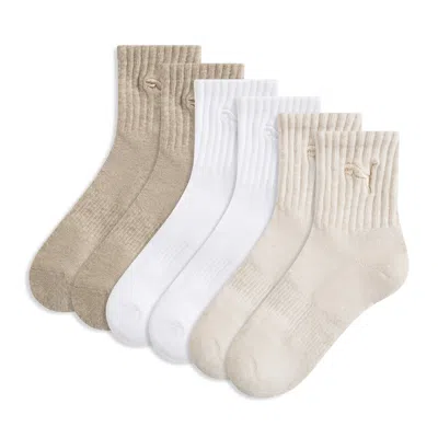 Puma Women's Quarter Crew Socks (3 Pairs) In Multi