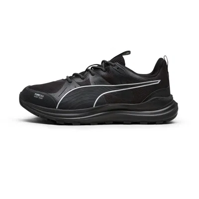 Puma Reflect Lite Trail Ptx Women's Running Shoes In Black- Silver-cool Dark Gray