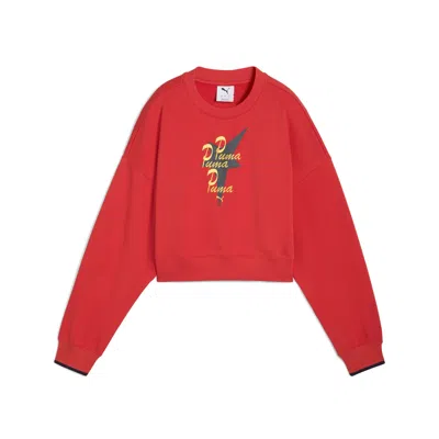 Puma Women's Road To Unity Oversized Crew Sweatshirt