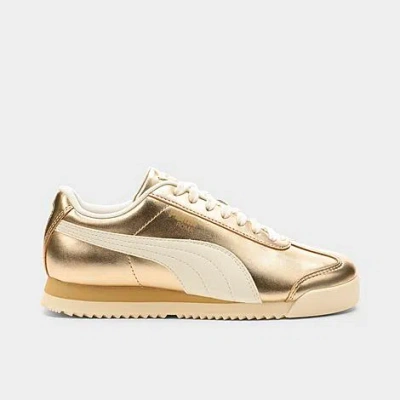Puma Women's Roma Chrome Paris Casual Sneakers From Finish Line In  Gold/warm White