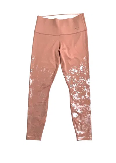Puma Women's Rose Foil Leggings In Pink In Brown