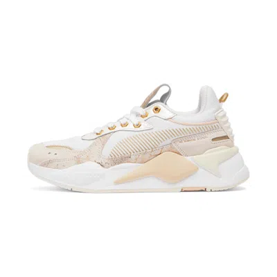 Puma Rs-x Glimmer Women's Sneakers In White-gold-warm White