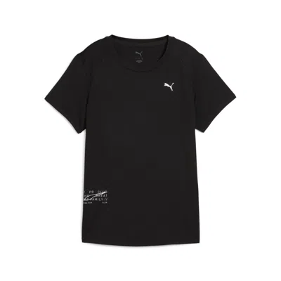 Puma Women's Run Graphic Mesh Tee In Multi