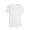 Puma Women's Run Graphic Mesh Tee In White