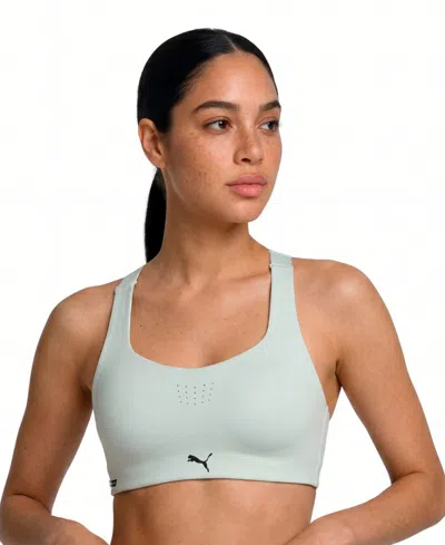 Puma Women's Scoop Neck Sports Bra In Blue