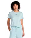 Puma Women's Script Graphic T-shirt In Blue