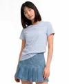 Puma Women's Script Graphic T-shirt In Blue