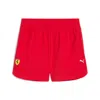 Puma Scuderia Ferrari Women's Woven Shorts In Red