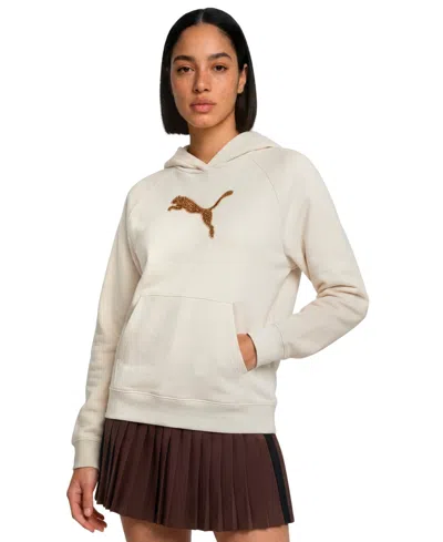 Puma Women's Sequins Hoodie In White