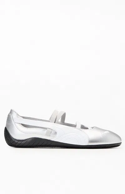 Puma Womens  Speedcat Ballet Metallic In Silver Metallic/white