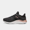 Puma Softride Ruby Luxe Sneaker In  Black/cool Dark Gray/rose Gold
