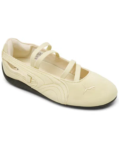 Puma Women's Speedcat Ballet Suede Sneakers From Finish Line In Gold