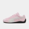 Puma Speedcat Pink Sneakers With Logo Print On The Side And Logo Lettering On The Side In Suede Unisex In Pink