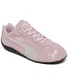 Puma Speedcat Pink Sneakers With Logo Print On The Side And Logo Lettering On The Side In Suede Unisex In Pink