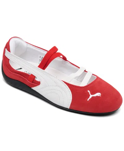 PUMA WOMEN'S SPEEDCAT SUEDE BALLET FLATS FROM FINISH LINE
