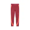 Puma Strong High-waisted 7/8 Color Block Women's Tights In Red