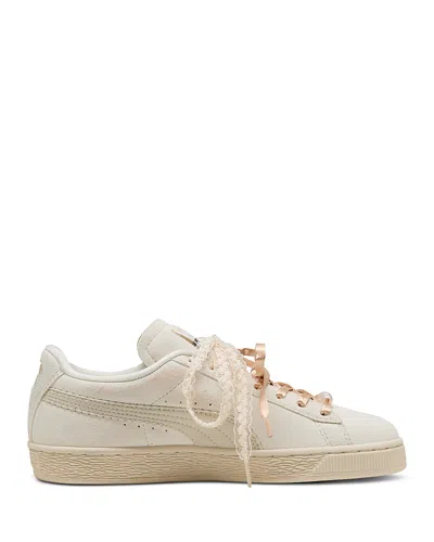 PUMA WOMEN'S SUEDE BLOOM EMBELLISHED SNEAKERS