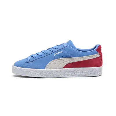 Puma Suede Classic Xxi Nyc Women's Sneakers In Blue Skies- White-club Red