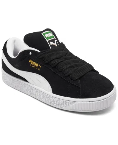 Puma Women's Suede Xl Casual Sneakers From Finish Line In Black