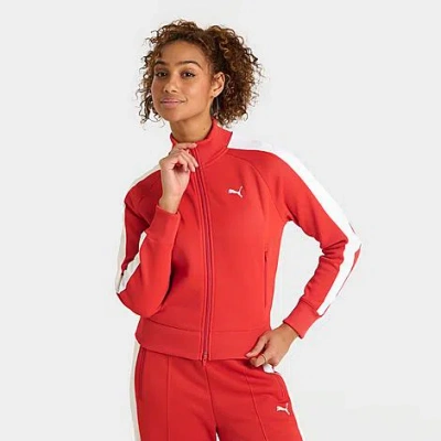 Puma Women's T7 Always On Full-zip Track Jacket In Red Fire