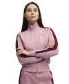 Puma Women's T7 Always On Long-sleeve Short Track Jacket In Pink