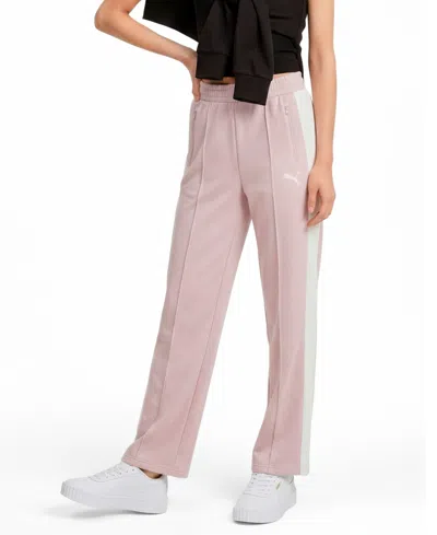 Puma Women's T7 Always On Straight-fit Track Pants In Pink