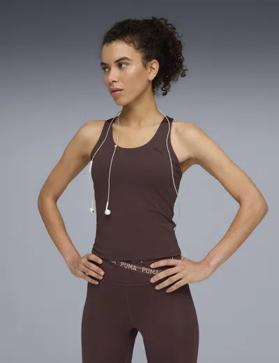 Puma Women's Tad Essentials 2-in-1 Tank In Brown