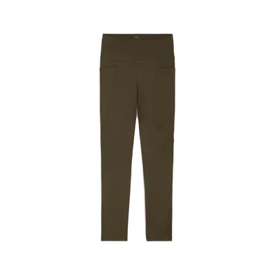 Puma Women's Train All Day Essentials 7/8 Tights In Brown
