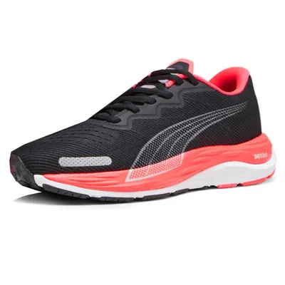 Puma Women's Velocity Nitro 2 Running Shoe In Black/fire Orchid In Multi