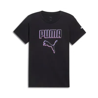 Puma Women's Vivd Logo Tee In Black