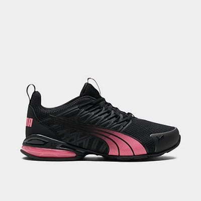 Puma Women's Voltaic Evo Running Shoes In  Black/magic Rose