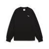 Puma Women's Wardrobe Essentials Oversized Crew Sweatshirt In Black