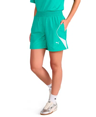 Puma Women's Woven Sport Shorts In Green