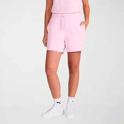 Puma Womens 5" Adjustable Waist Drawstring Waist Active Pull-on Short In Pink