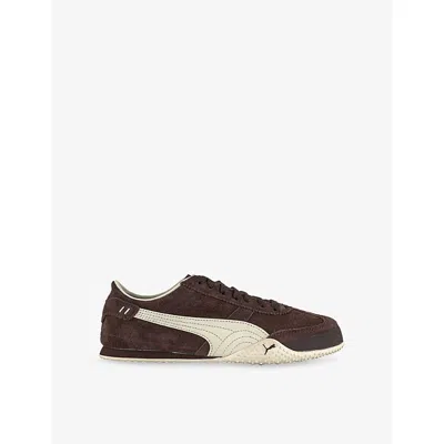 Puma Womens Chocolate Brown Alpine S Bella Ut Classic Suede Trainers In Multi