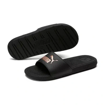 Puma Womens Cool Cat 2.0 Slide Sandals In Black