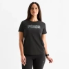 Puma Womens Crew Neck Short Sleeve Active T-shirt In Black