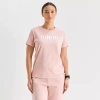 Puma Womens Crew Neck Short Sleeve Active T-shirt In Pink