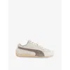 Puma Womens Elevated Warm White Ice Speedcat Og Suede Trainers In Pattern