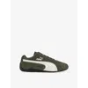 Puma Womens Mesh Loden Green Warm Wh Speedcat Og Suede Low-top Trainers