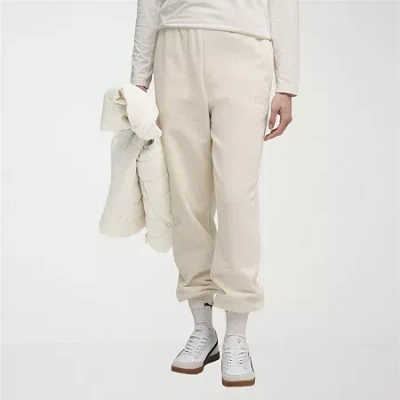 Puma Womens Mid Rise Cuffed Jogger Sweatpants In Sand
