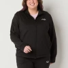 Puma Womens Plus Lightweight Track Jacket In Black