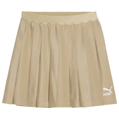 Puma Womens  Classics Pleated Skirt In Brown