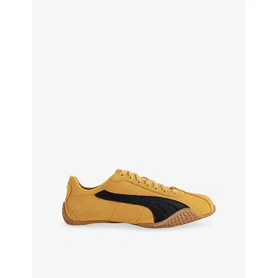 Puma Womens  K-street Suede Trainers In Mustard Seed  Black