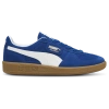 Puma Women's Palermo Leather Casual Sneakers From Finish Line In White/cobalt Glaze