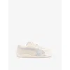 Puma Speedcat Beige Low Top Sneakers With Logo Patch On The Tongue And Formstrip Logo Detail On The Sidei In Premium Frosted Ivory Ma