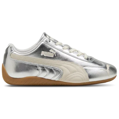 Puma Womens Silver Alpine Snow Speedcat Og Metallic Leather Trainers In Multi