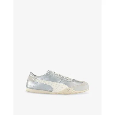 Puma Womens Silver Frosted Ivory Bella Ut Classic Suede Trainers In Multi